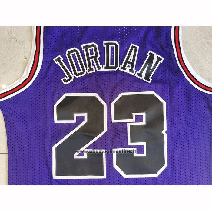 Maglia Chicago Bulls Michael Jordan No 23 Mitchell & Ness 1997-98 Viola